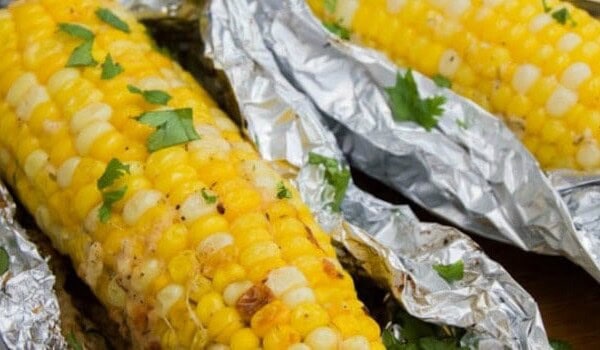 Grilled Parmesan Corn on the Cob