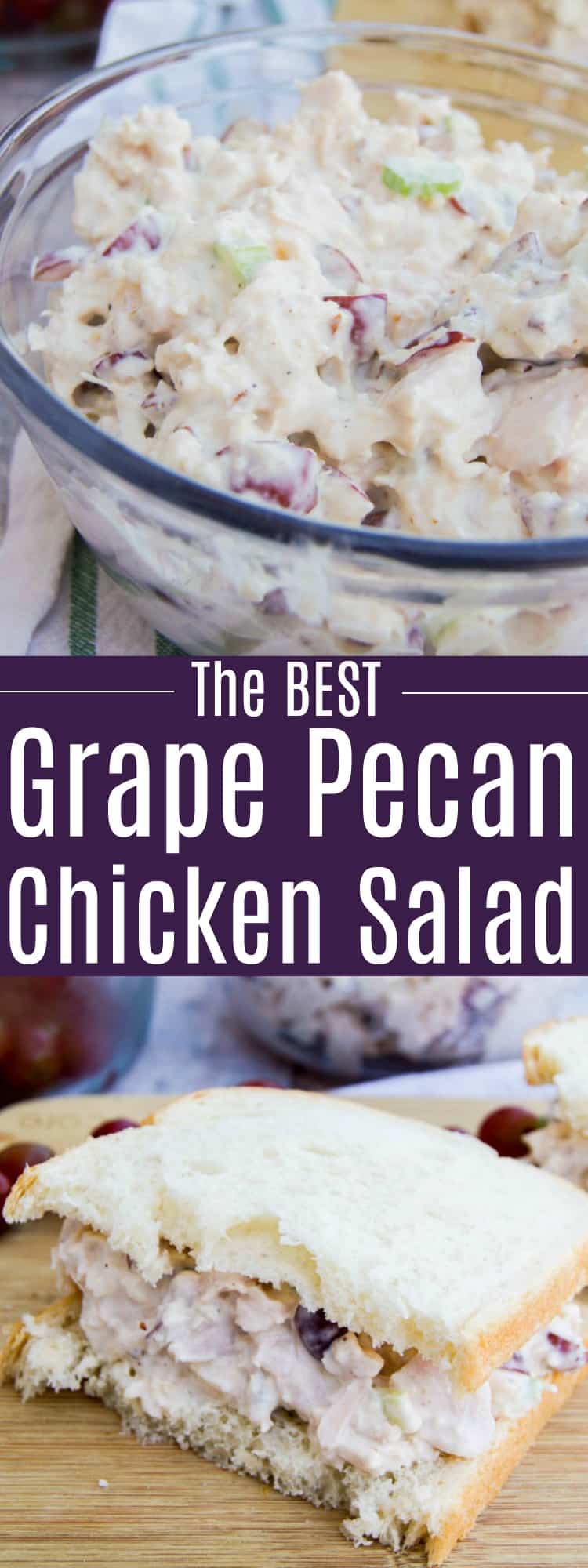 Grape Pecan Chicken Salad • The Diary of a Real Housewife