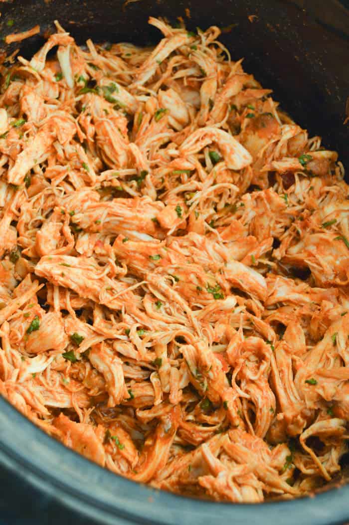 Slow Cooker Cilantro Lime Chicken Tacos • The Diary of a ...