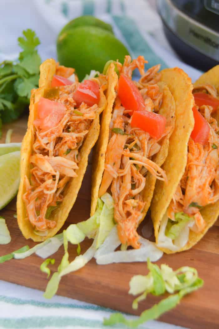Slow Cooker Cilantro Lime Chicken Tacos The Diary of a Real Housewife