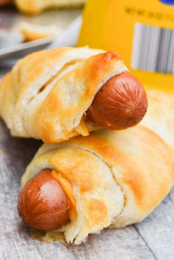 Cheesy Hot Dog Roll Ups