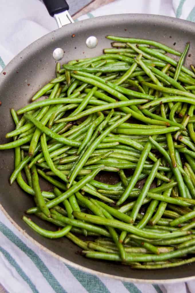Skillet Green Beans • The Diary of a Real Housewife