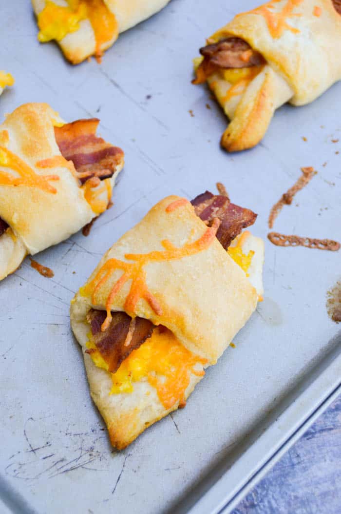 Breakfast Bacon Crescent Rolls Ups