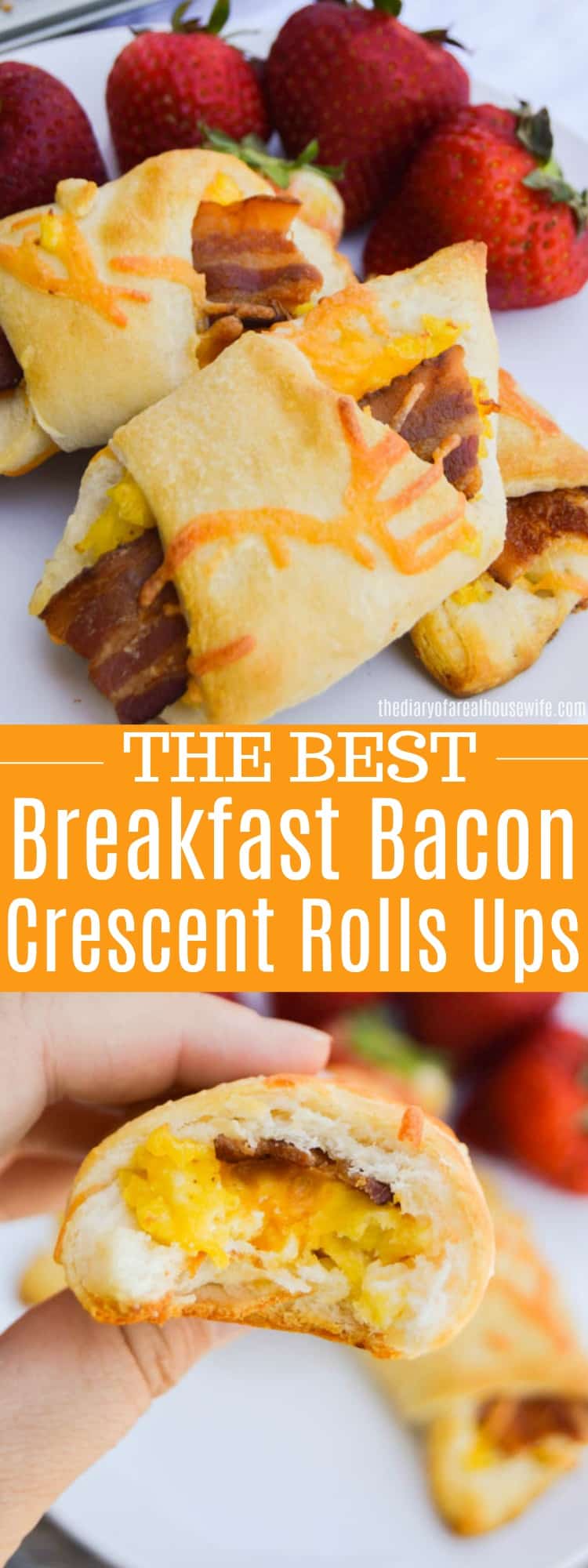 Breakfast Bacon Crescent Rolls Ups