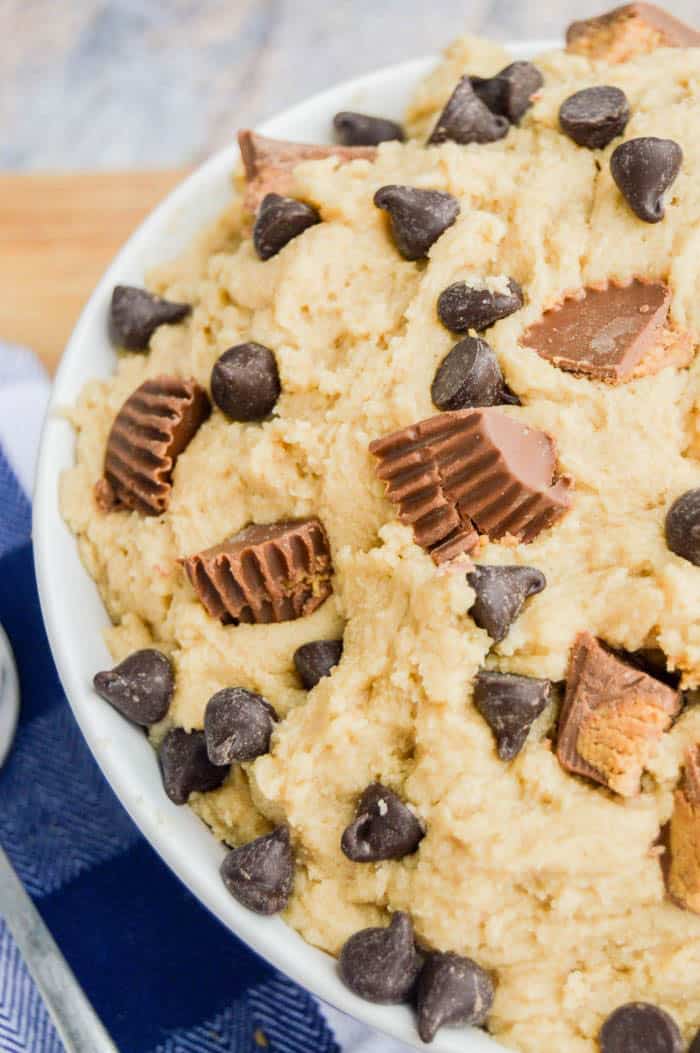 Chocolate Chip Peanut Butter Cup Cookie Dough