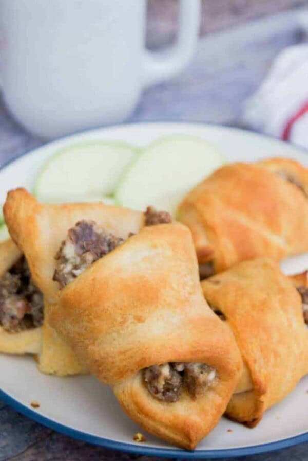 Cream Cheese Sausage Crescent Roll Ups