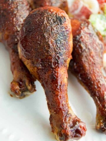 Baked BBQ Ranch Chicken Legs