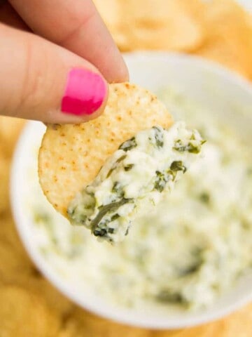 cheesy spinach dip