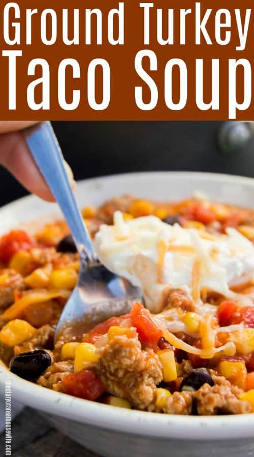 Ground Turkey Taco Soup