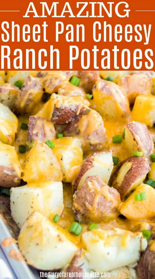 Sheet Pan Cheesy Ranch Potatoes