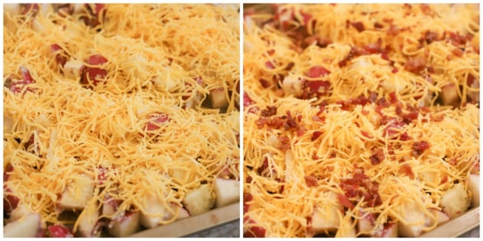 potatoes with cheese and bacon