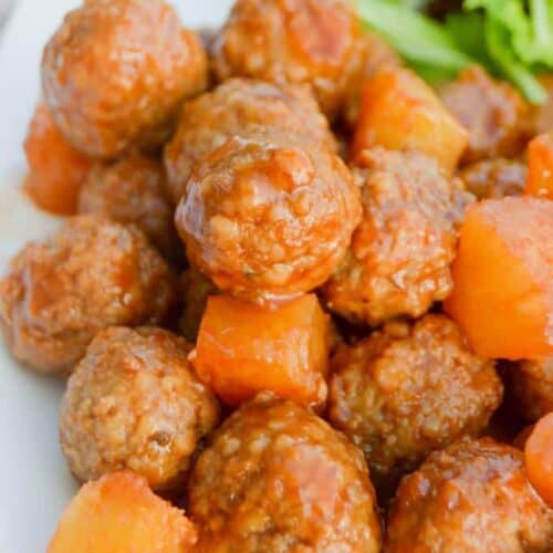 Pineapple BBQ Meatballs