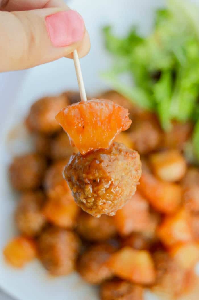 Pineapple BBQ Meatballs