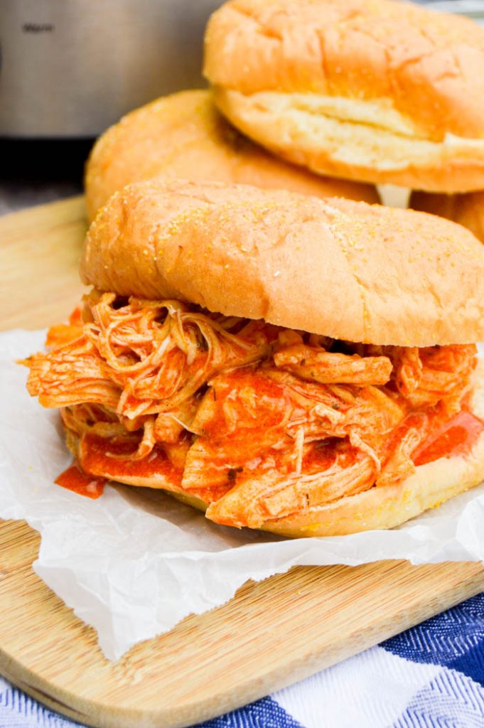 Shredded Buffalo Chicken Sandwich • The Diary of a Real Housewife
