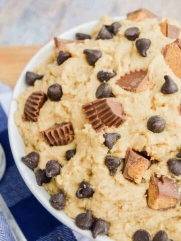 Chocolate Chip Peanut Butter Cup Cookie Dough