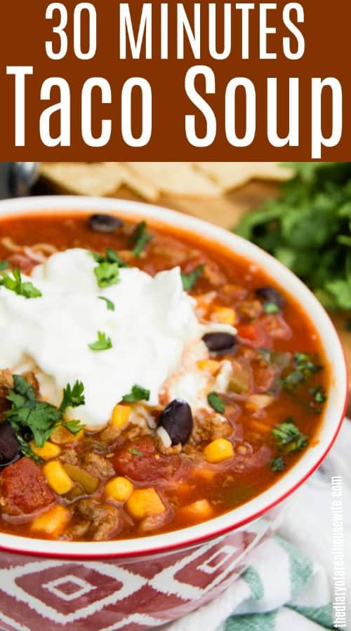30 Minutes Taco Soup
