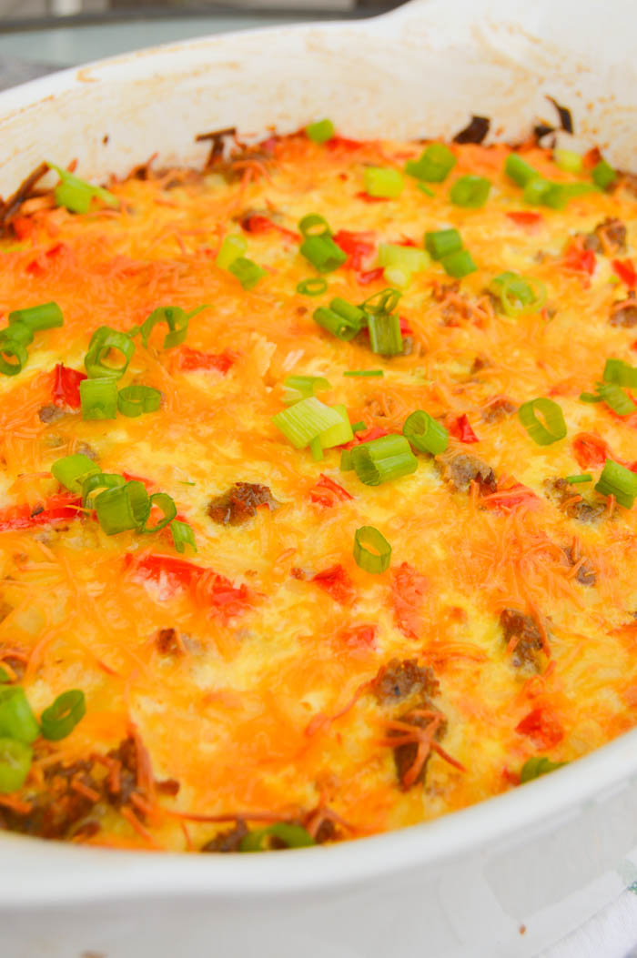 Make Ahead Breakfast Casserole • The Diary of a Real Housewife