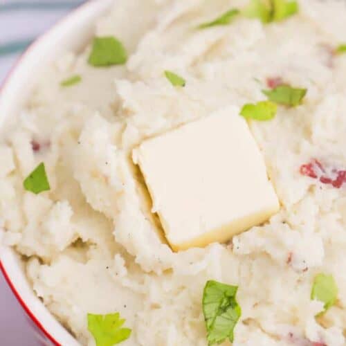 The Best Garlic Red Mashed Potatoes