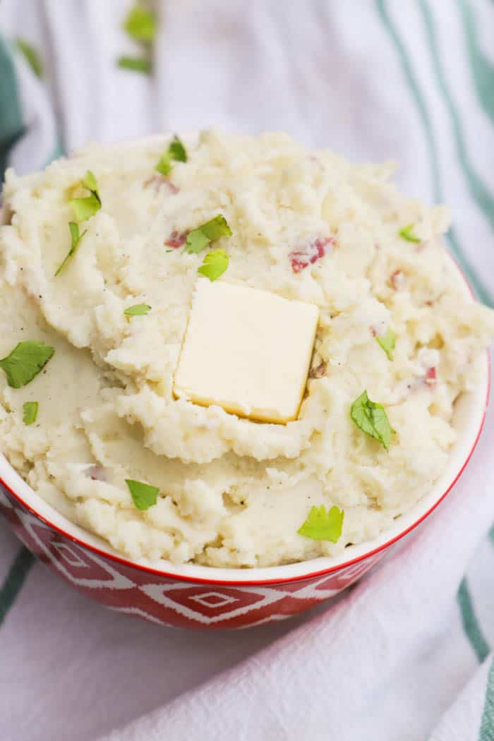 The Best Garlic Red Mashed Potatoes