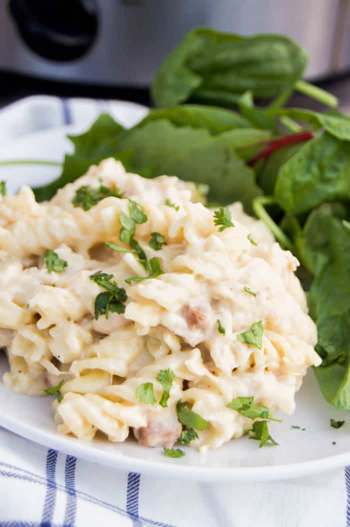 Slow Cooker Creamy Italian Chicken Rotini