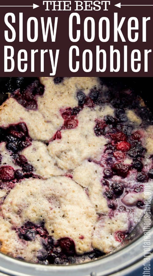 Slow Cooker Berry Cobbler