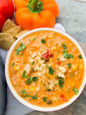 Creamy Chicken Fajita Soup