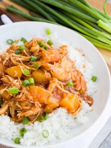 Slow Cooker Pineapple BBQ Chicken