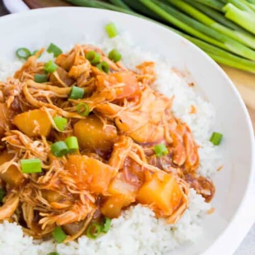 Slow Cooker Pineapple BBQ Chicken