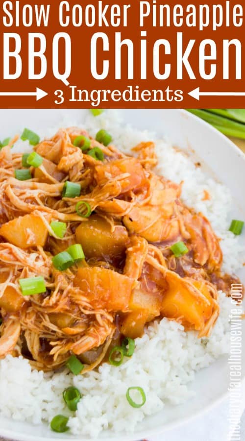 Slow Cooker Pineapple BBQ Chicken