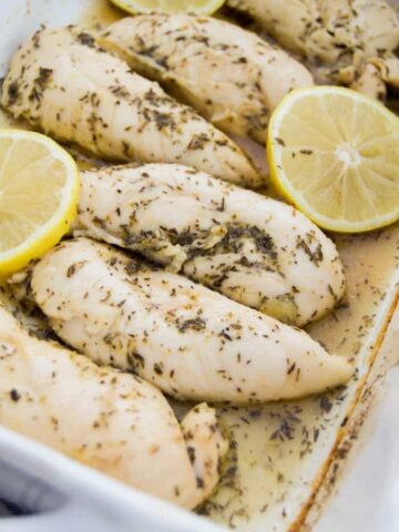 Lemon Garlic Chicken Tenders