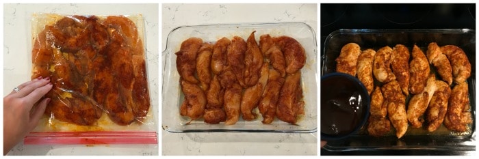 bbq tenders in a casserole dish