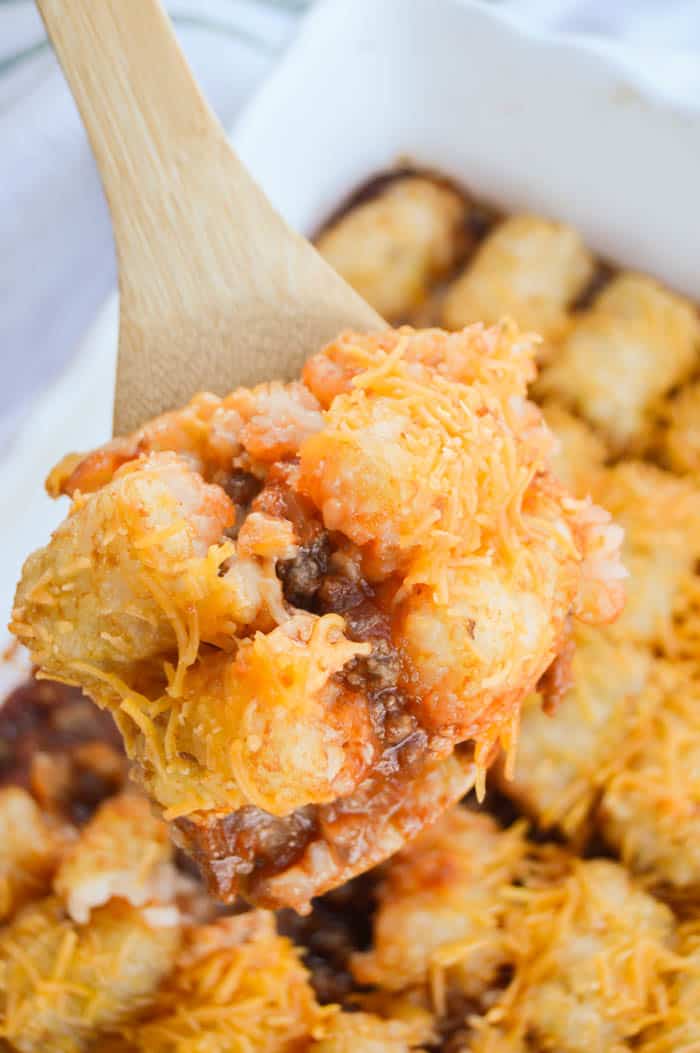 Tater Tot Sloppy Joe Casserole