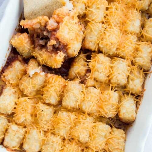 Tater Tot Sloppy Joe Casserole