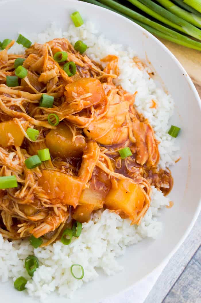 Slow Cooker Pineapple BBQ Chicken