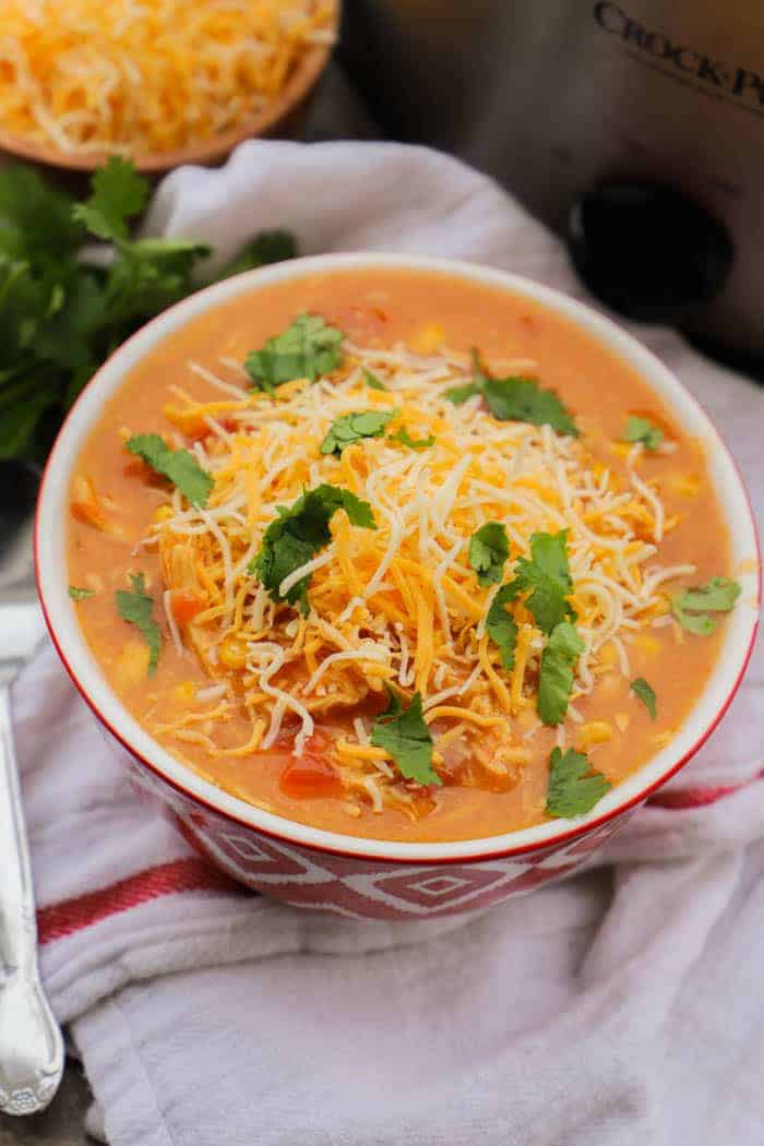 Cheesy Chicken Nacho Soup