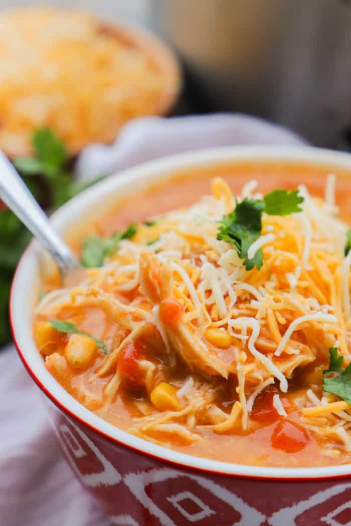 Cheesy Chicken Nacho Soup