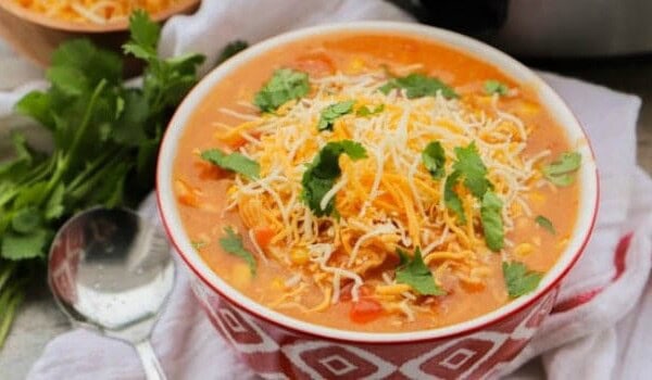Cheesy Chicken Nacho Soup