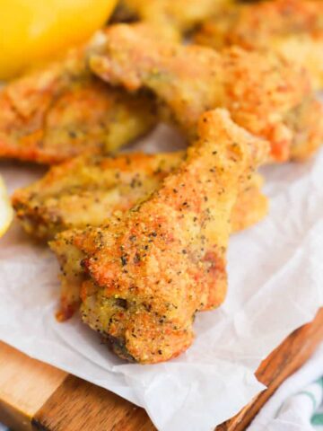 Crispy Baked Lemon Pepper Wings