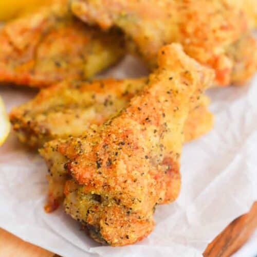 Crispy Baked Lemon Pepper Wings