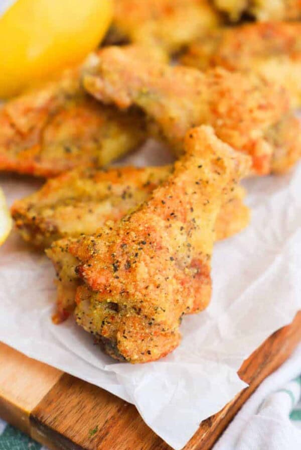 Crispy Baked Lemon Pepper Wings