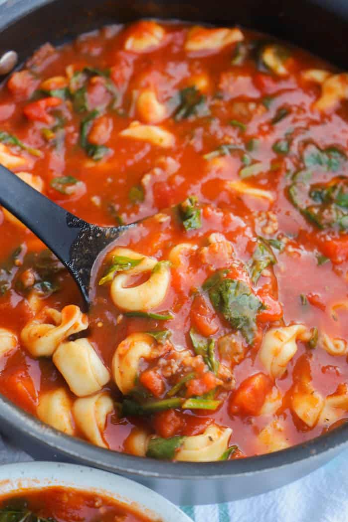 Italian Sausage Tortellini Soup