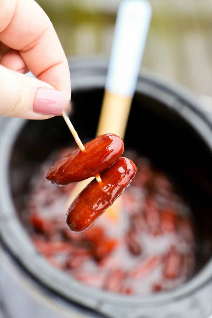 Slow Cooker Little Smokies • The Diary of a Real Housewife