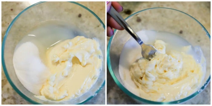 Easy Classic Coleslaw ingredients in a bowl ready for mixing