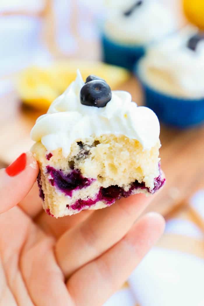 Blueberry Lemon Cupcake