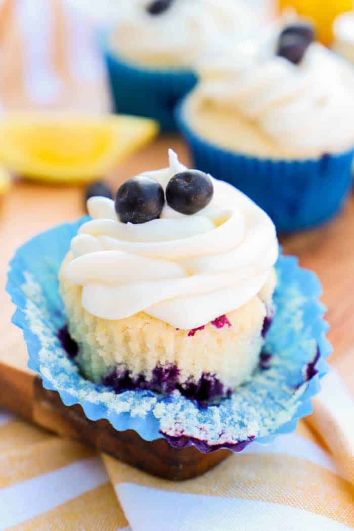 Blueberry Lemon Cupcake