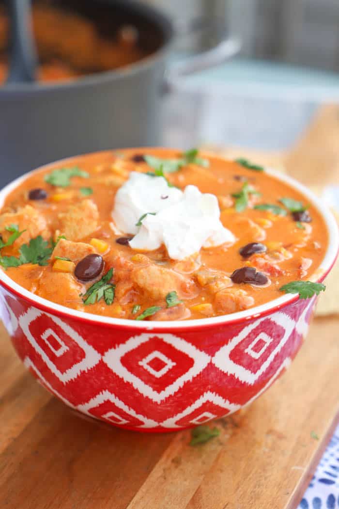 Creamy Chicken Taco Soup