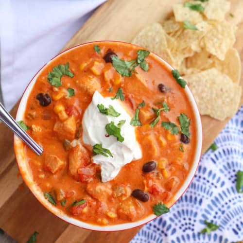 Creamy Chicken Taco Soup