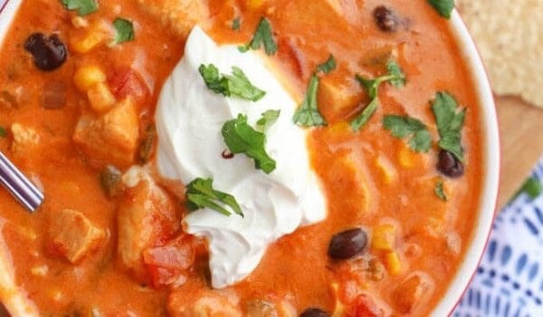 Creamy Chicken Taco Soup