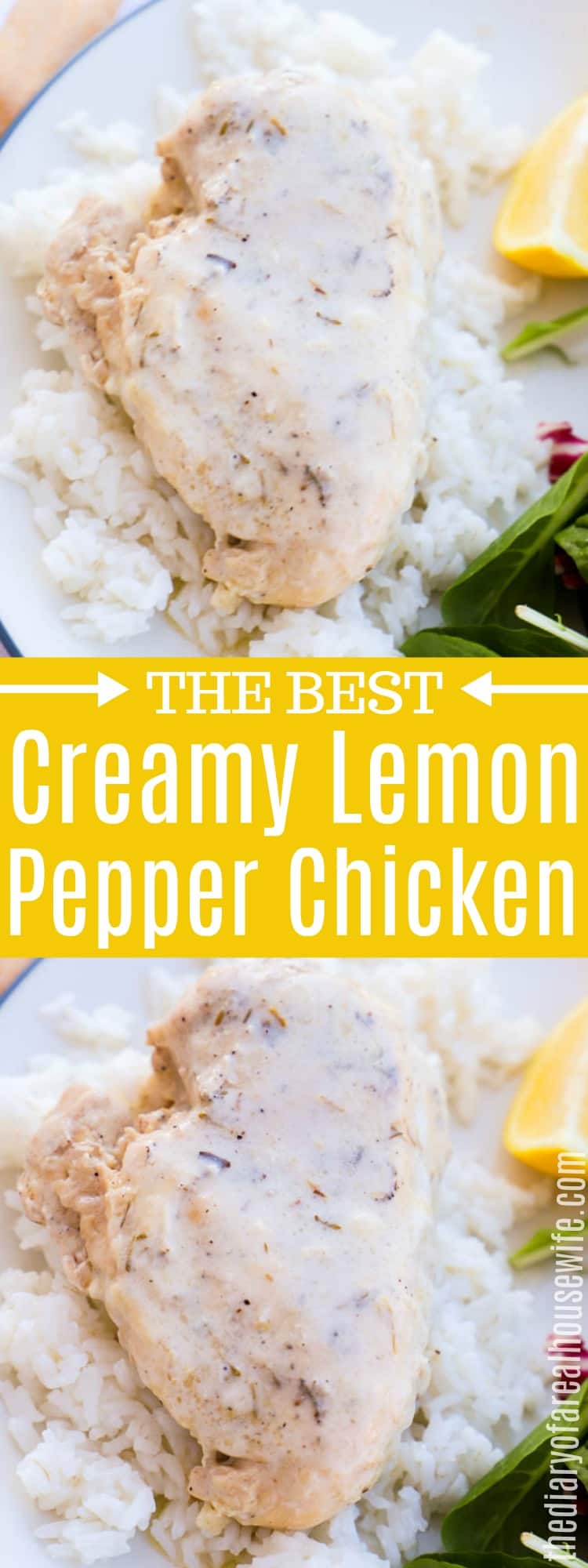 Slow Cooker Lemon Pepper Chicken