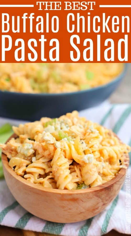 Buffalo Chicken Pasta Salad pin image